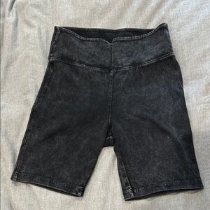 Anthropologie acid wash bike shorts